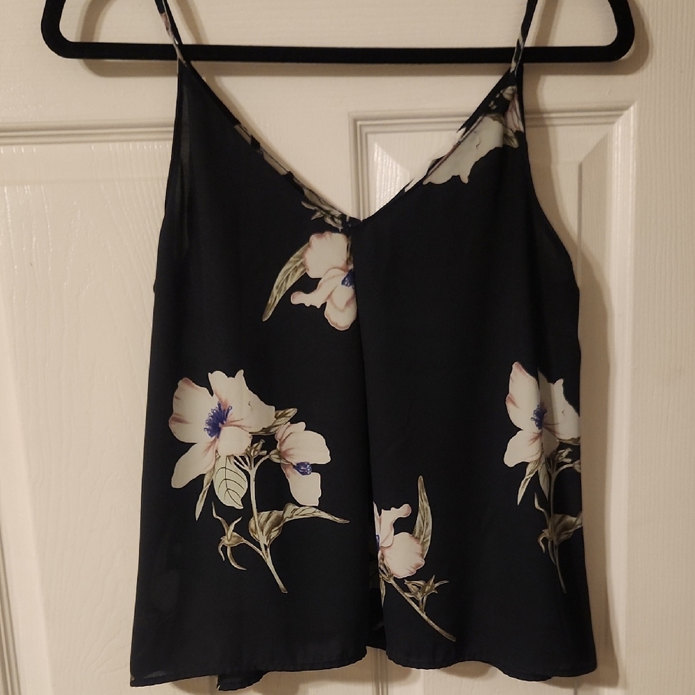 Floral Navy Camisole Top